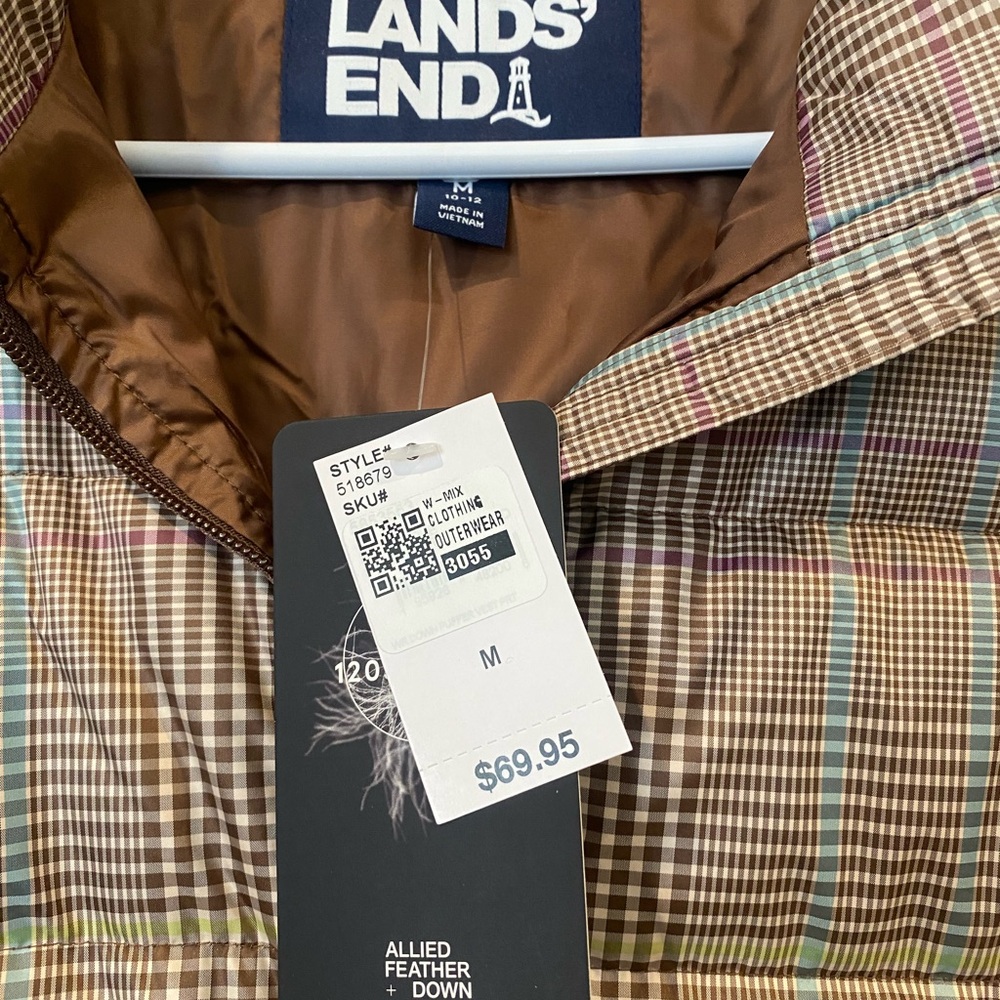 Lands End down puffer vest  medium - Picture 2 of 4
